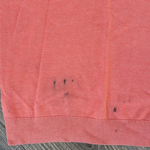 Mens Coral Tommy Bahama Lightweight Sweater - Picture 5 of 6